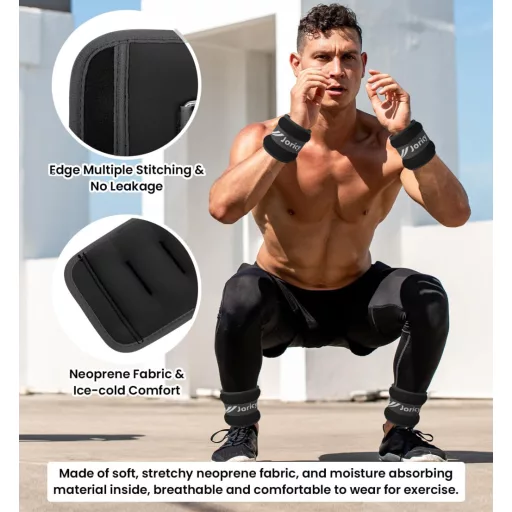 JORICY Závažie na členky a zápästia 0,5 kg x 2 (pár 1 lb) závažia na cvičenie pre mužov a ženy