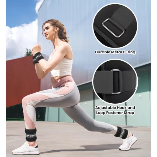 JORICY Závažie na členky a zápästia 0,5 kg x 2 (pár 1 lb) závažia na cvičenie pre mužov a ženy