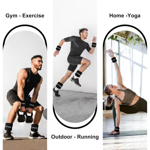 JORICY Závažie na členky a zápästia 0,5 kg x 2 (pár 1 lb) závažia na cvičenie pre mužov a ženy