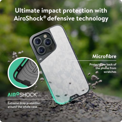 Husă Mous iPhone 15 Pro Compatibilă MagSafe - Carcasă de Protecție Limitless 5.0 Culoare Argintiu Perlat - Husă Premium pentru Telefonul Mobil