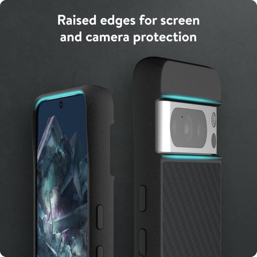 Ochranný kryt Mous Limitless 5.0 Carbon Fibre pre Google Pixel 8 Pro, kompatibilný s MagSafe, karbónový obal na mobilný telefón.