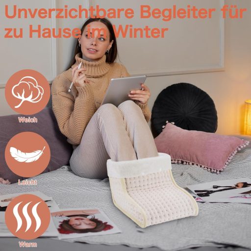 DEWEL elektromos lábmelegítő 10 fokozat 3 időzítés mosható bélés