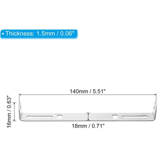 PATIKIL 140 mm Mennyezeti Lámpatartó Szett 2 db Acél Keresztsáv Függőlámpa Rögzítéshez