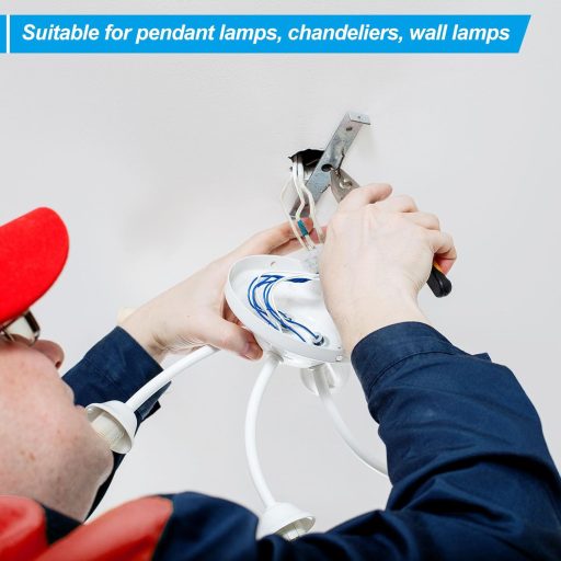 PATIKIL 140 mm Mennyezeti Lámpatartó Szett 2 db Acél Keresztsáv Függőlámpa Rögzítéshez