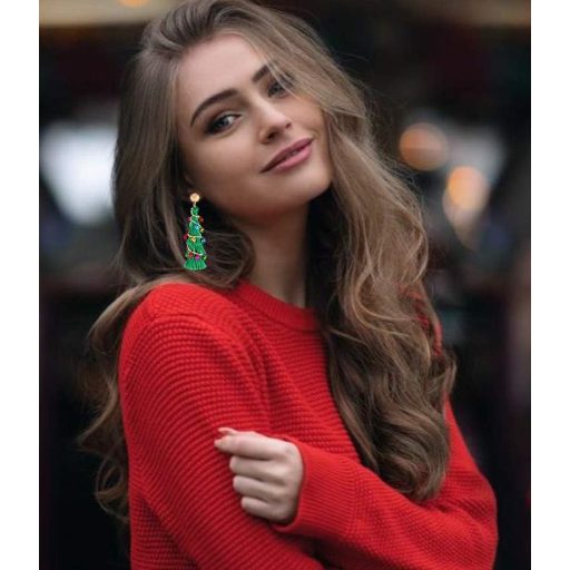 Vianočná súprava náušníc KATELUO pre ženy - Kreatívny sviatočný šperk pre dievčatá