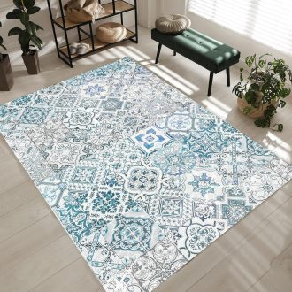   Vamcheer zöld szőnyeg 160x230 cm mosható, csúszásmentes nappali szőnyeg