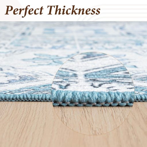 Vamcheer zöld szőnyeg 160x230 cm mosható, csúszásmentes nappali szőnyeg