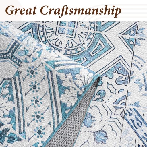 Vamcheer zöld szőnyeg 160x230 cm mosható, csúszásmentes nappali szőnyeg