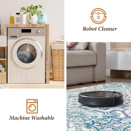 Vamcheer zöld szőnyeg 160x230 cm mosható, csúszásmentes nappali szőnyeg