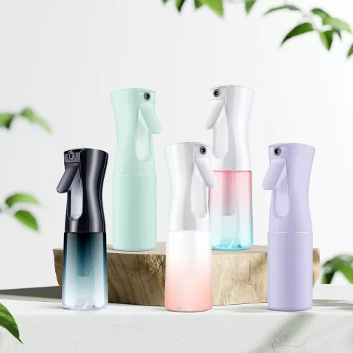 URAQT Permet Flakon 200ml Hajszárító Szalon Vizes Porlasztó Frizura Növény Takarítás Kék Gradiens Színű Szivárgásmentes