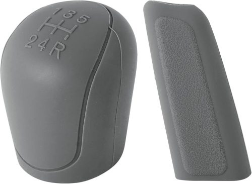 Univerzális szilikon váltógomb és kézifék védőhuzat - 2 db, szürke