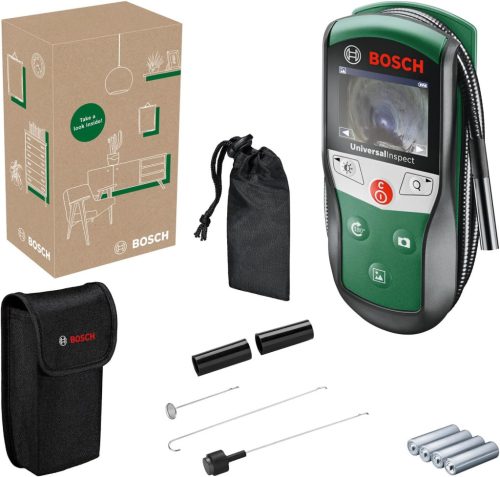 Bosch UniversalInspect Endoscop Camera 8mm - Imagine Color, Cablu Flexibil 0,95m, Memorie Încorporată, Design Rezistent la Apă