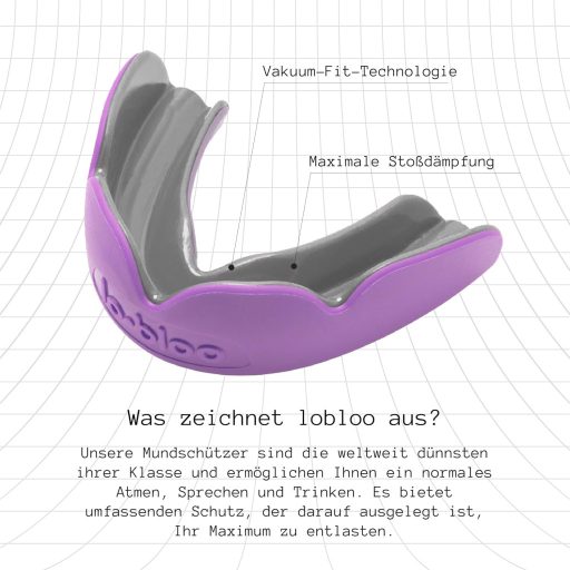 Lobloo Slick Profi Chránič zubov MMA, Hokej, Futbal - Veľký, Slonová kosť, 14+ rokov
