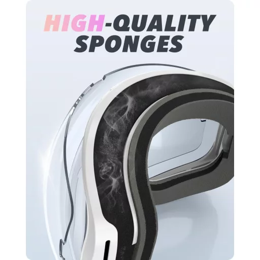 Ochelari de schi și snowboard RIOROO pentru purtători de ochelari de vedere, lentile duble, protecție UV, compatibili cu cască