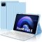 JADEMALL Futrola za Xiaomi Pad 6/6 Pro 11" tipkovnica AZERTY Magnetska Bluetooth Nebesko plava