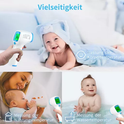 Bezkontaktný infračervený teplomer BerkeMed na čelo pre bábätká a dospelých