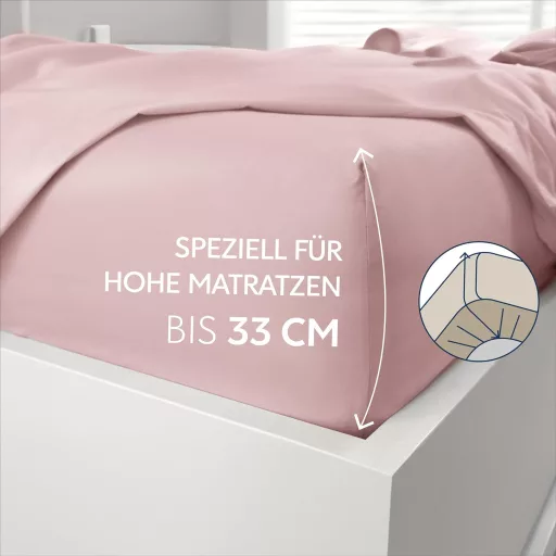 Dreamzie Gumis Lepedő 90x190 cm Rózsaszín Mikroszálas Magas Matrachoz 33 cm-ig Oeko-Tex Minősített Ágynemű