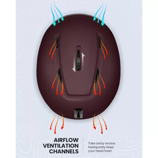 Cască de schi OutdoorMaster MIPS, mărimea S, cască snowboard pentru bărbați și femei, cu ventilație