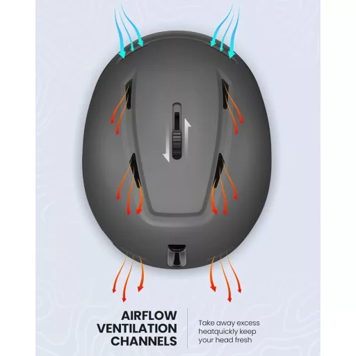 Cască de schi OutdoorMaster MIPS, mărimea S, cască de snowboard cu ventilație, pentru bărbați și femei