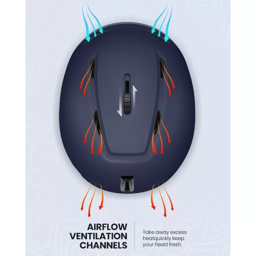 Cască de schi/snowboard OutdoorMaster MIPS, cu ventilație, pentru bărbați și femei.