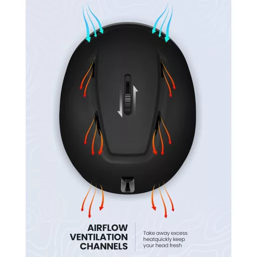 Cască de schi OutdoorMaster MIPS, cască de snowboard pentru bărbați și femei, sistem de ventilație