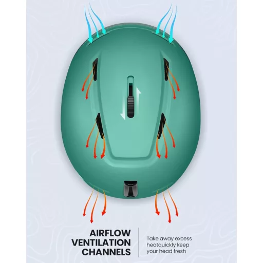 OutdoorMaster MIPS Sísisak Snowboard Sisak, S-es méret, Szellőzéssel Férfiaknak Nőknek