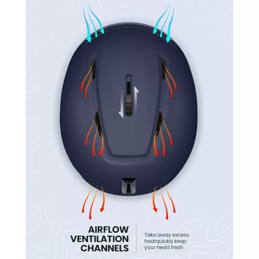 Cască de schi și snowboard OutdoorMaster MIPS cu ventilație pentru bărbați și femei