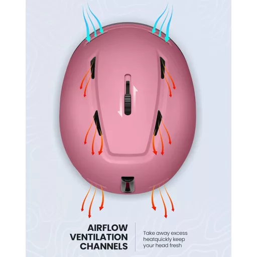 Cască de schi OutdoorMaster MIPS, mărimea S, cască de snowboard bărbați femei tineri, ventilată