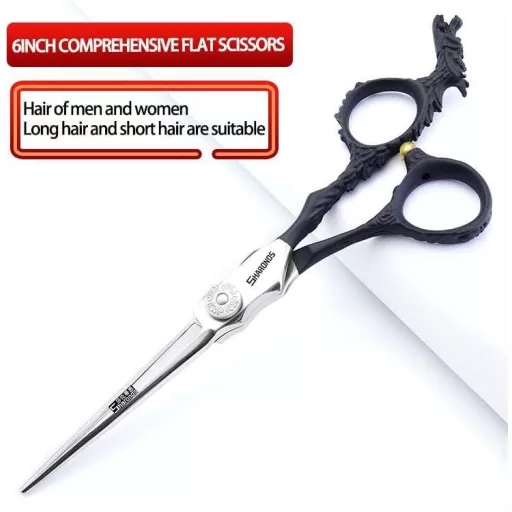 Set profesional de foarfece de coafură SHARONDS, 6 inch, fabricat manual în Japonia din oțel inoxidabil 440C, set de 3 piese