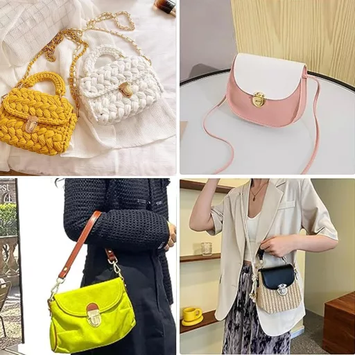 Set de 9 încuietori metalice LONGHAO, cleme, închizători cu șurub pentru genți și portofele din piele