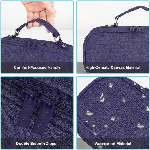 ALXBSONE velika pernica tamnoplava školska torba oprema za djevojčice dječake