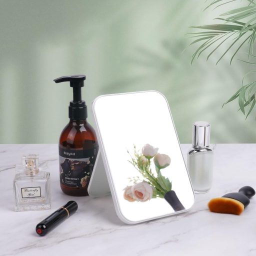 OSDUE Super HD tükör összecsukható hordozható kozmetikai tükör utazáshoz bézs nagy