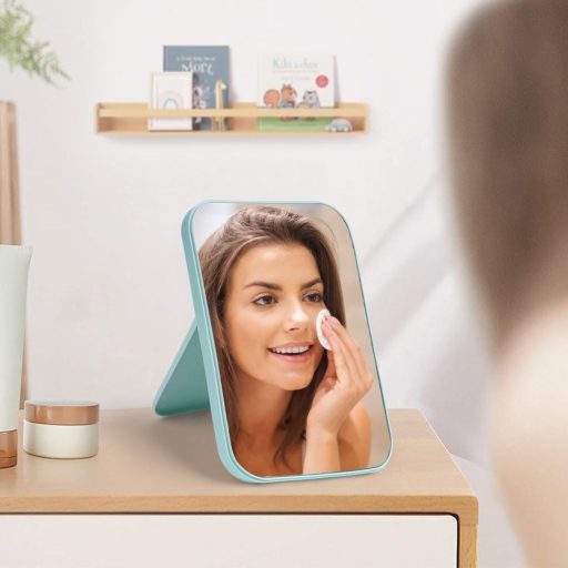 OSDUE sklopivo stolno ogledalo za šminkanje, prijenosno ogledalo sa stalkom