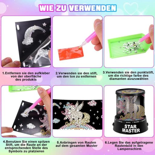 Unikornis és Dinoszaurusz Projektoros Éjszakai Fény