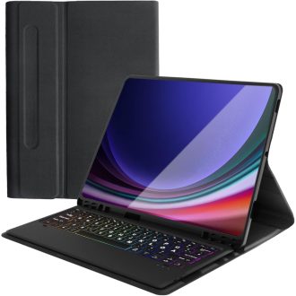   Qoosea QWERTZ Tipkovnica s pozadinskim osvjetljenjem i futrola za Samsung Tab S9 FE+/S9+ 12.4" Tablet - Odvojiva Bluetooth tipkovnica, TPU zaštitna futrola, 3 Á