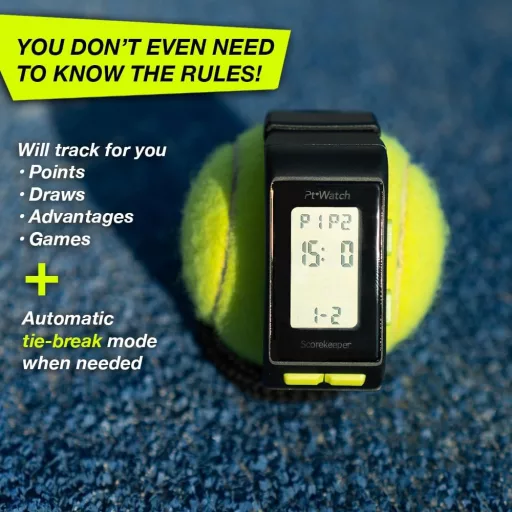 Ceas sport cu numărătoare digitală pentru tenis și padel - PT Watch