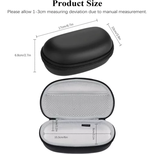 MoKo 2u1 Etui za naočale i novčanik za kontaktne leće za putovanja s ogledalom i pincetom