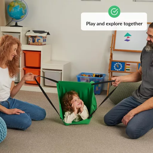 Senzorický tunel ODOXIA pre deti - Zelená lycrová senzorická trubica pre ľudí s autizmom - Rozvojová hračka pre kompresnú terapiu 300x70 cm