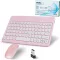 SRAYG Bluetooth Wireless Billentyűzet Egér Szett Ultra Vékony Pink