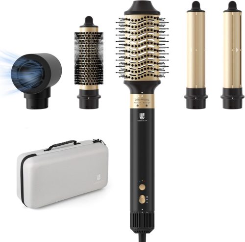 webeauty 5 v 1 Kefo na úpravu a sušenie vlasov, 110 000 ot./min Negatívna iónová rýchlosušička, Teplovzdušná súprava na úpravu vlasov s automatickým dúchadlom