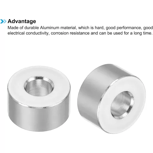 Distanțier metalic din aluminiu PATIKIL M6 6,2mm pentru șuruburi, 10 bucăți