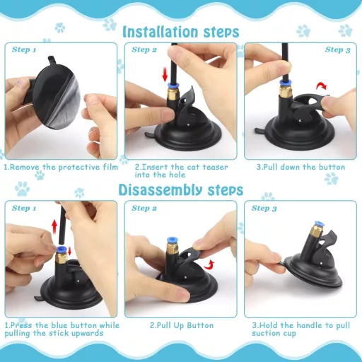 Set interactiv pentru pisici UGBO, tunel pliabil, set de activități cu 39 de piese pentru pisici și iepuri, rezistent la zgârieturi