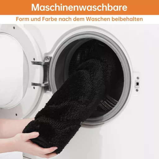 BEQHAUSE Kupaonska Prostirka - Protuklizna, Mekana, Periva Kupaonska Stezna Prostirka, Upijajuća, Bež, 50 x 80 cm