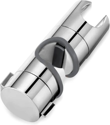 MHYMX Univerzális Zuhanytartó 18-25 mm Átmérőjű Rúdhoz - 360° Forgatható, Króm Bevonatú ABS, Falra Szerelhető Kézi Zuhanyhoz