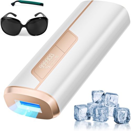 Epilator IPL LUBEX cu Sistem de Răcire, 999.900 de Impulsuri, Funcție 3 în 1