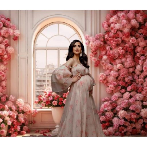 Kate 3x2m Valentinovo foto pozadina ružičasti cvjetni zid vjenčani portret fotografiranje