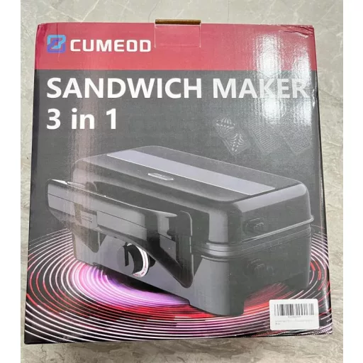 Sendvičovač 3v1 Cumeod, vaflovač, kontaktný gril 1200 W, mätovo zelený