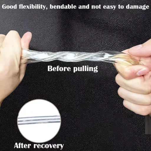 Țeavă PVC Transparentă CESFONJER 3m - 8mm Diametru Interior / 10mm Diametru Exterior - Pentru Uz Industrial - Cu Tăietor de Țevi - Furtun Flexibil din Plastic, Rezistent la Uzură