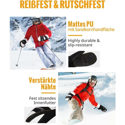 3M Vodoodolné unisex lyžiarske rukavice na zimné športy, veľkosť S