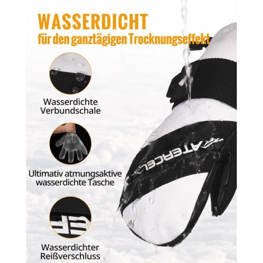 OUTHORN Nepremokavé Zimné Lyžiarske Rukavice pre Mužov a Ženy, Veľkosť M